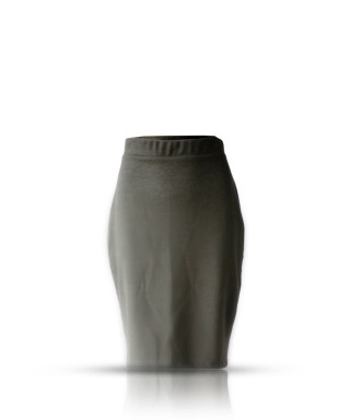 Ladies Office Skirt Mini - Grey