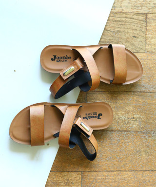 Ladies Sandals ( JAASHA) Tan