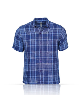 Gents Linen Shirt - Blue