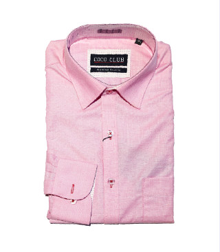 Coco Club Gents Slim Fit Formal Shirt L/S - Pink