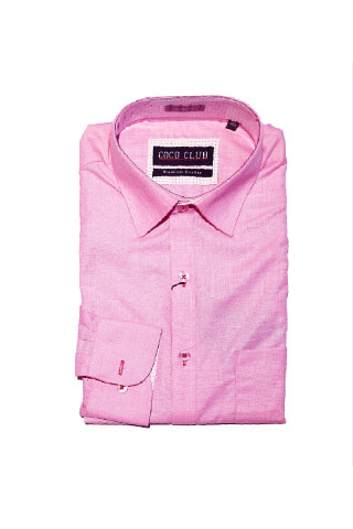 Coco Club Gents Modern Fit Formal Shirt L/S - Pink