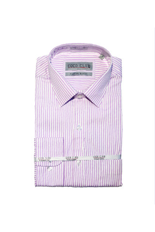Coco Club Gents Slim Fit Formal Shirt L/S - Purple